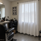 Mirage Herringbone Privacy Sheer Curtain