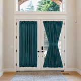 Teal Velvet Door Curtain