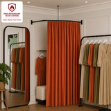 Deep Scarlet Flame Retardant Velvet Curtains