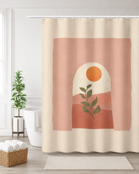 Boho Botanical Arch Shower Curtain