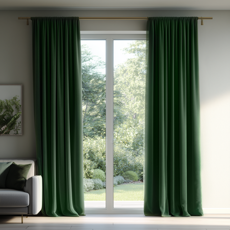 Gemstone Green Velvet Curtains