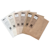 Beige & White Velvet Swatches