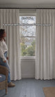 Coconut White Blackout Velvet Curtains