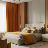 Burnt Sienna Flame Retardant Velvet Curtains