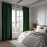 Gemstone Green Flame Retardant Velvet Curtains