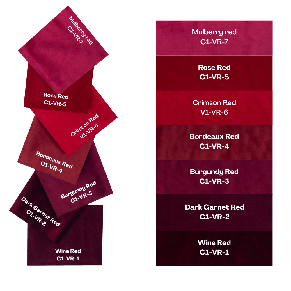 7 Color Red Velvet Curtains