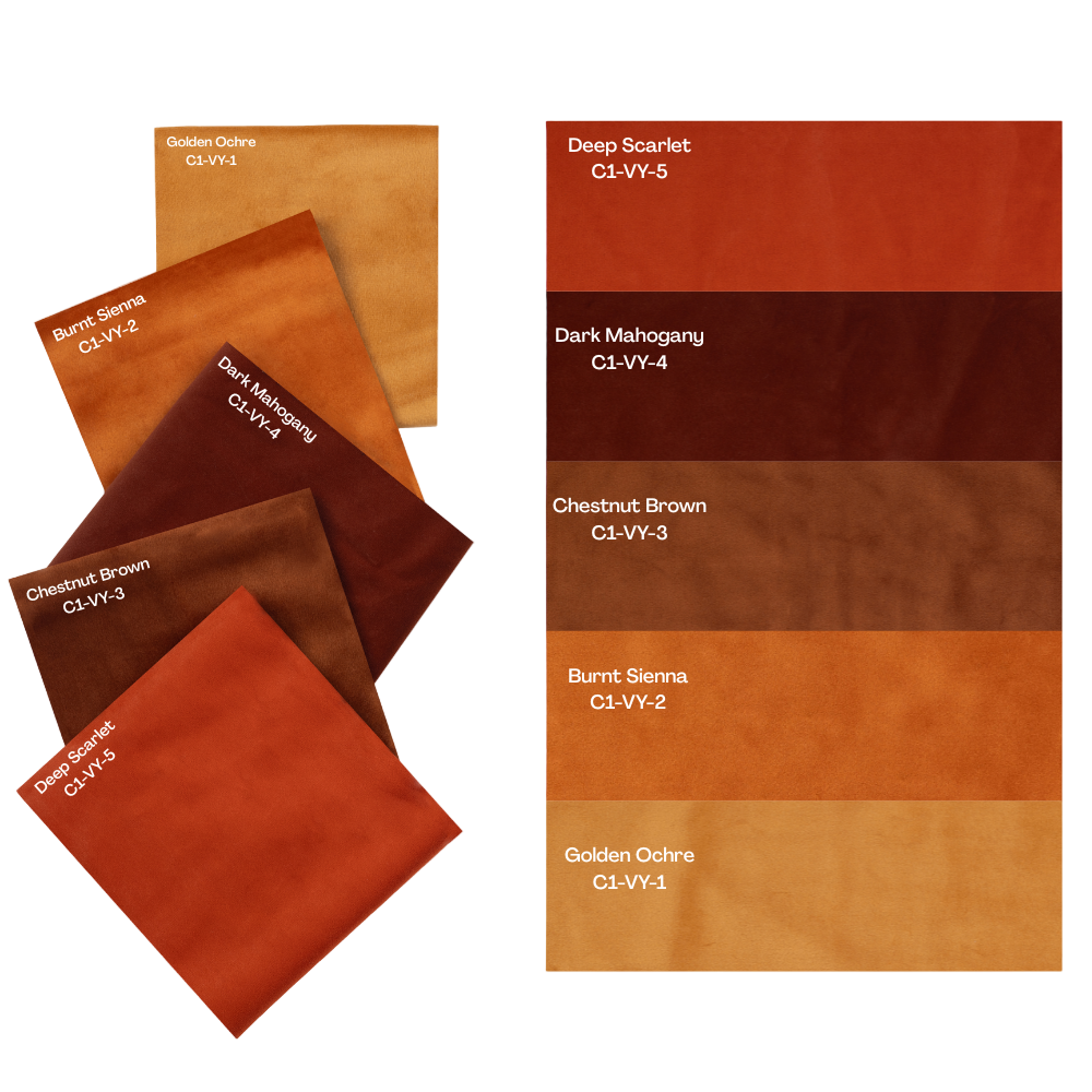 5 Color Yellow Velvet Curtains